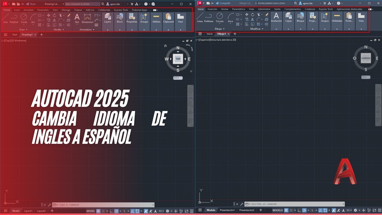 Autocad Cambiar Idioma de Ingles a Español
