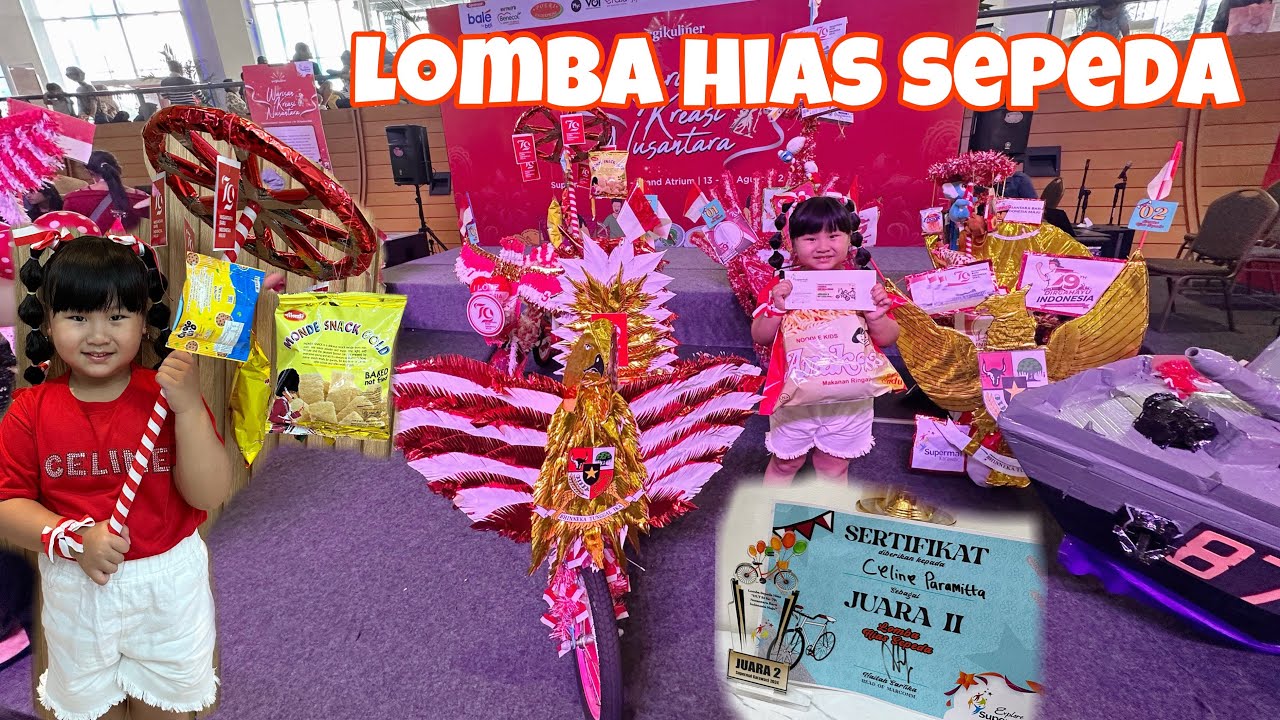 LOMBA HIAS SEPEDA 17 AGUSTUS DI SUPERMALL KARAWACI TANGERANG SPESIAL HARI KEMERDEKAAN