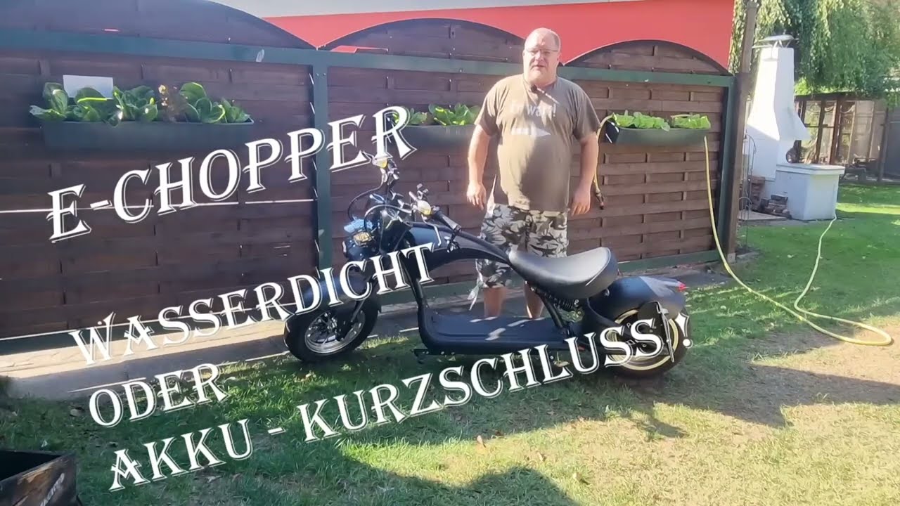 E Chopper Wasserdicht oder Akku Kurzschluss !!!