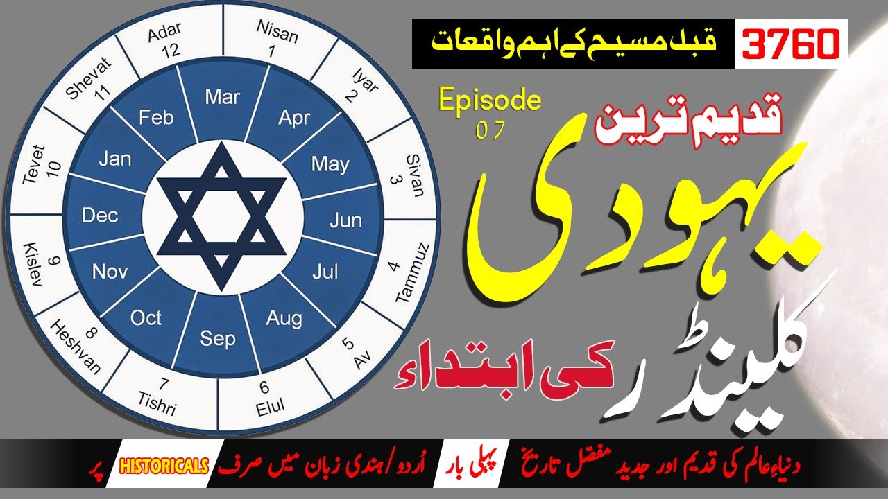 Origin of Oldest Hebrew Calendar - 3760 BC - Months and Laps of Jew Calendar