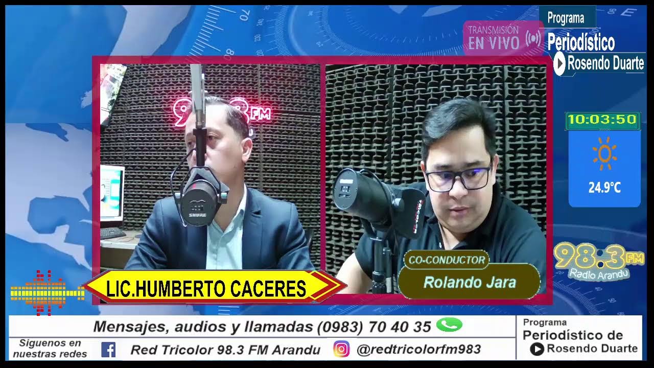 PROGRAMA PERIODISTICO DE ROSENDO DUARTE-LUNES-15-09-2025