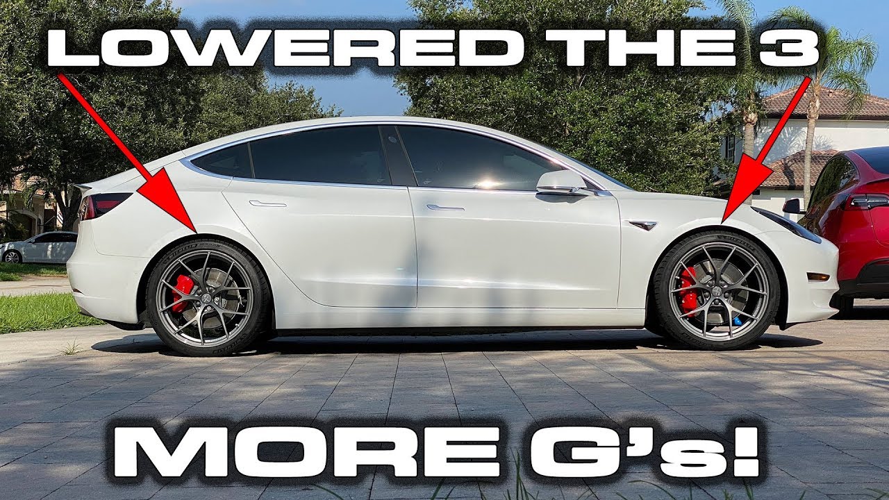 Lowering my Tesla Model 3 Performance with Eibach Springs & adding Sway Bars