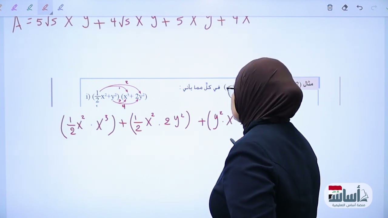 ضرب المقادير الجبرية /ص60  /الفصل الثالث /الرياضيات /الثاني المتوسط /أ.ندى جاسم