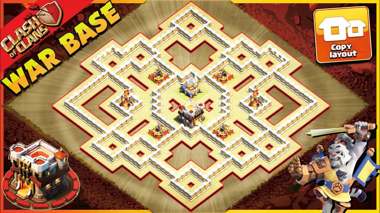 NEW STRONGEST! WAR BASE Town Hall 11 (TH11) With CopyLink 2022  | Clash Of Clans #518