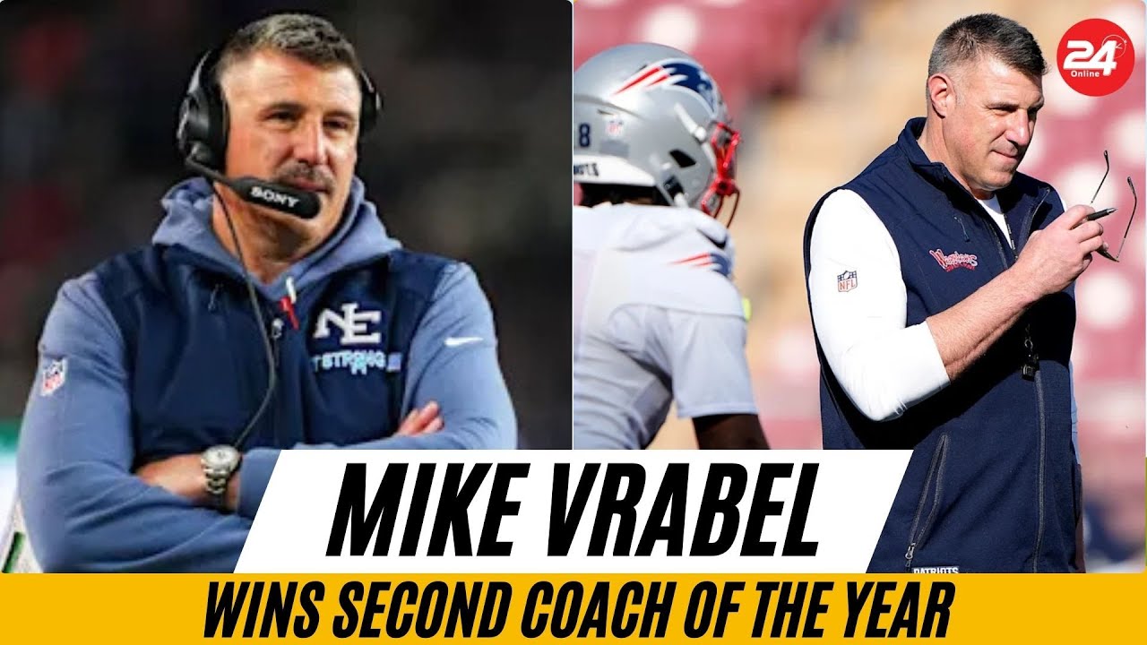 Patriots Mike Vrabel Wins Second Coach of the Year; Myles Garrett Named Defensive Player of the Year