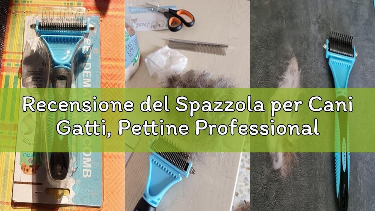 Recensione del Spazzola per Cani Gatti, Pettine Professionale per Pelo Lungo e Corto, LIUCOLI Toelet