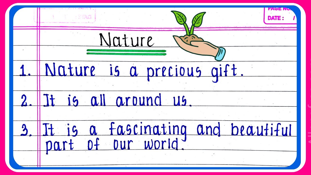 Nature essay in English 10 lines | 10 lines on nature in English | nature essay in English