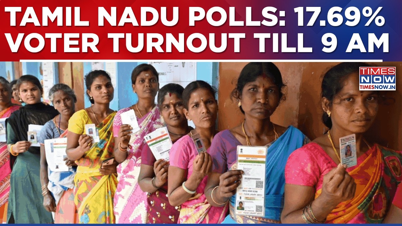 Tamil Nadu Elections: 17.69% Voter Turnout Till 9 AM As All 234 Constituencies Go For Polls