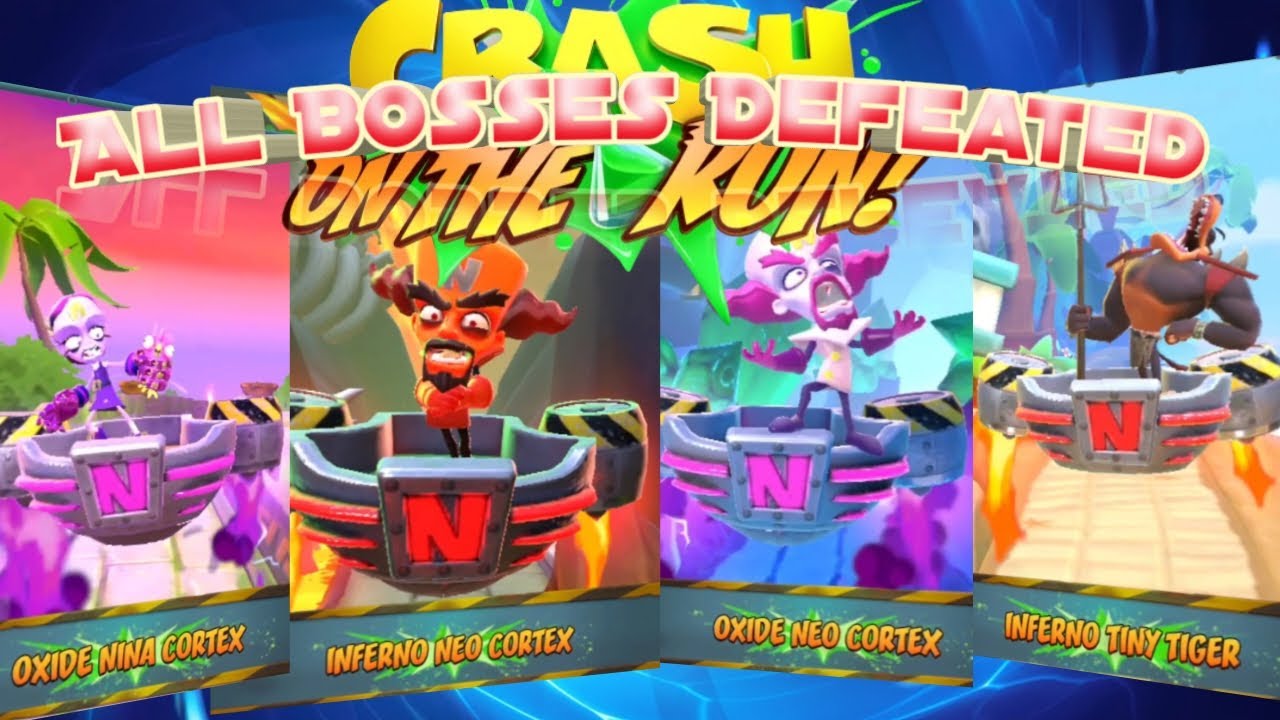 Crash On The Run All Bosses Defeated‼️(Part2) COTR season2