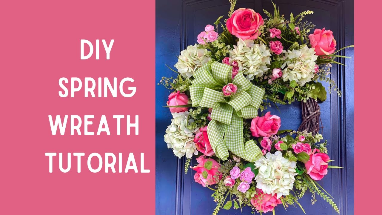 DIY Spring Wreath Tutorial - How To Make a Spring Wreath