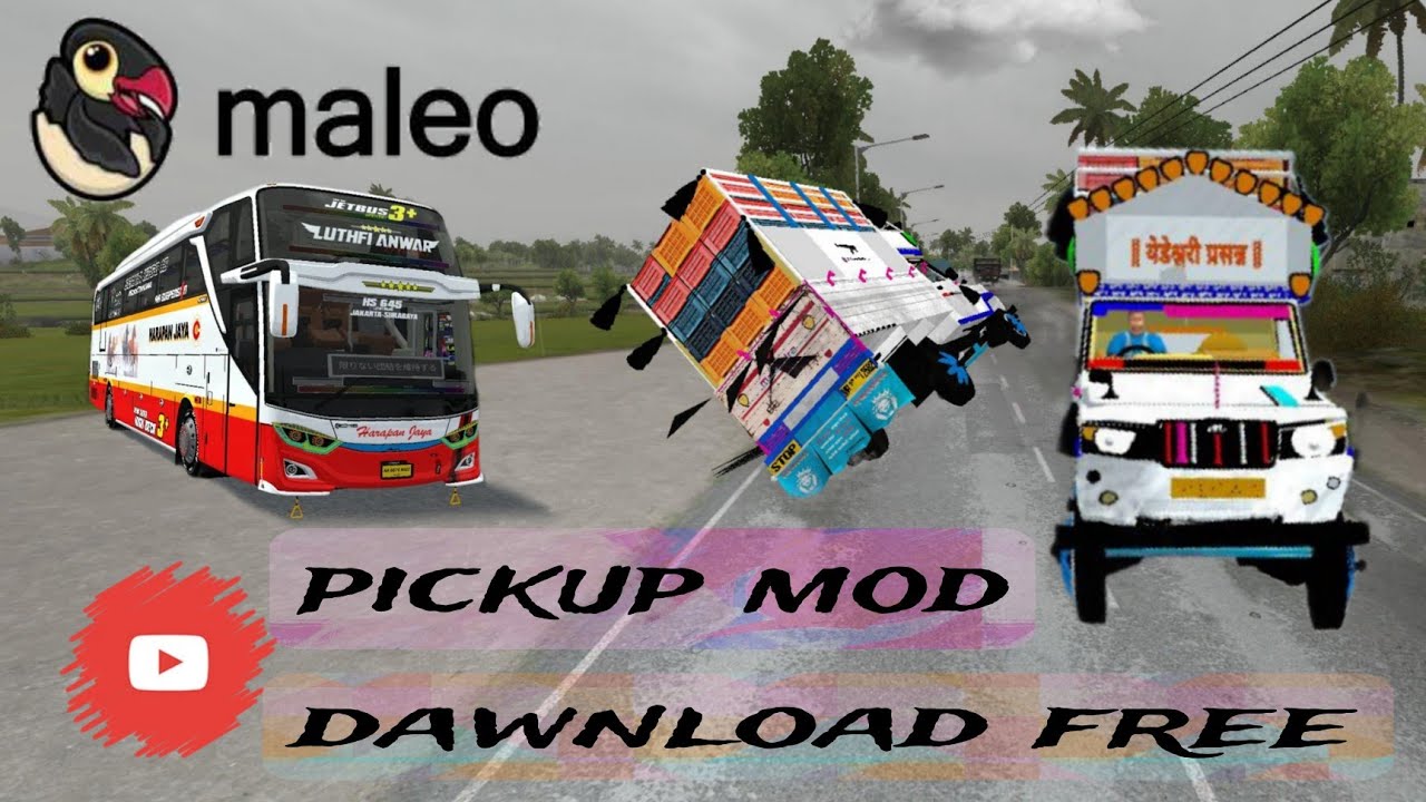 🔴 bussdi full modified pickup mod download free free free #pickup #automobile #automobile#bussid 