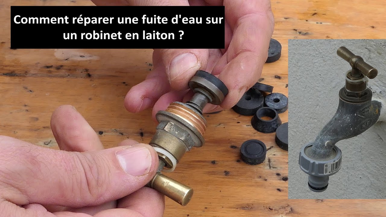 Comment réparer une fuite d'eau sur un robinet de jardin ?