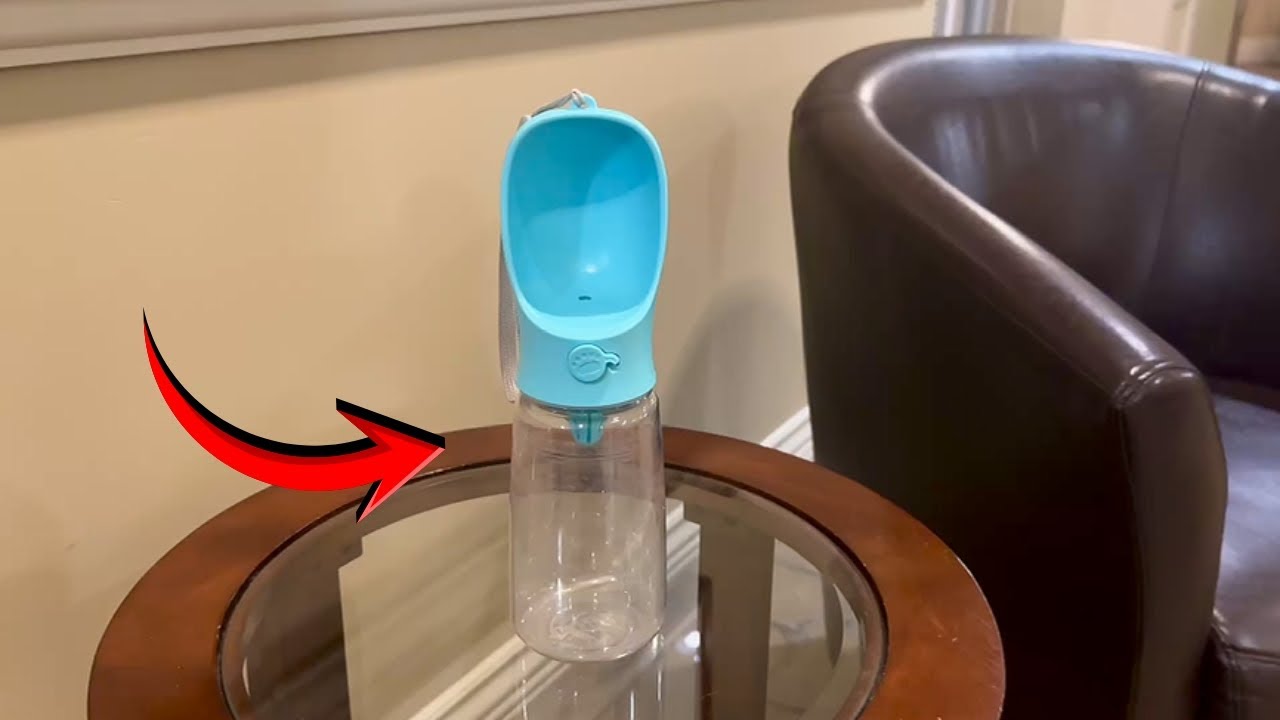 Portable Dog Water Bottle for Walks, Hiking & Travel