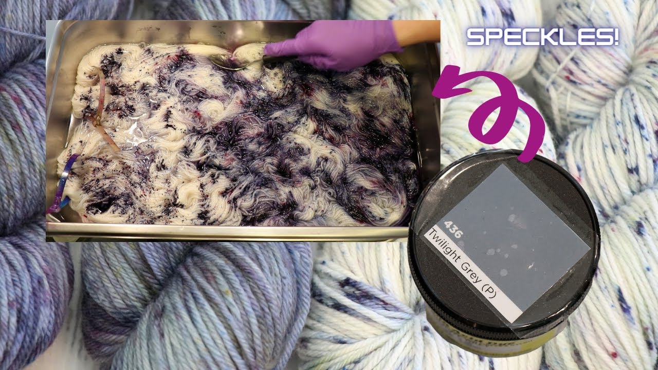 Dyepot Weekly #306 - Dharma Twilight Gray Acid Dye is Awesome! Dyeing Yarn 2 Ways with Dry Powder