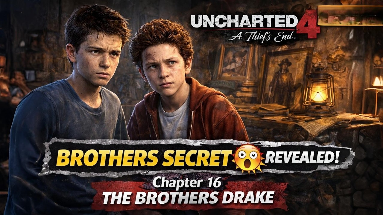 Uncharted 4 Chapter 16: The Brothers Drake | Nathan & Sam’s Secret Past Revealed! 😱 #uncharted4
