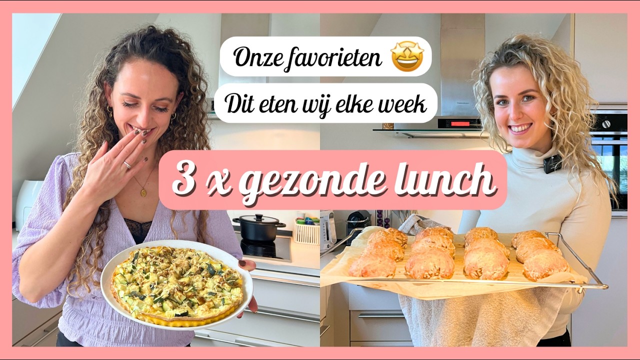 Onze FAVORIETE lunchgerechten 😍🌱 - GEZOND & EIWITRIJK! 💪🥚 - Pizza Wrap 🍕, Zelfgebakken Broodjes 🥯