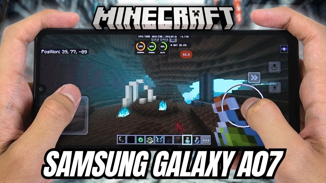 Samsung Galaxy A07 test game Minecraft | Helio G99