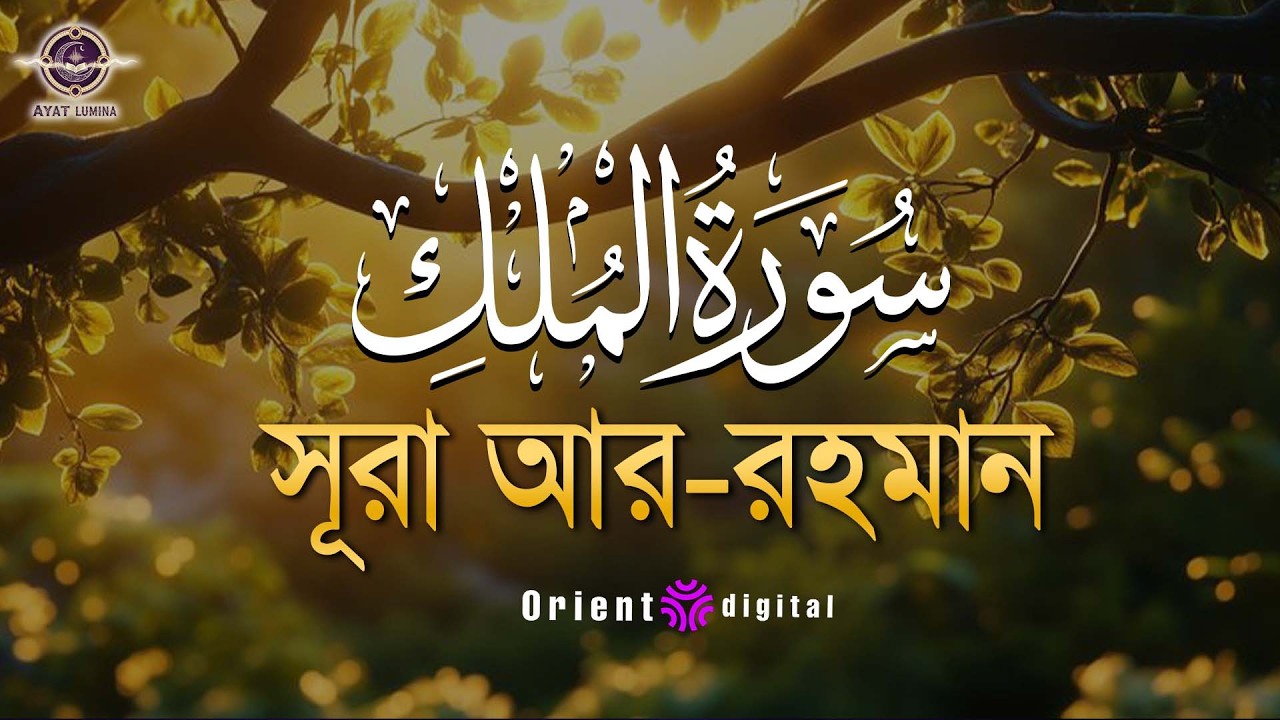 প্রশান্তিময় ঘুমের জন্য শুনুন সূরা মূলক (سورة الملك) |   Surah Al-Mulk | Muhammad Ahmed Hassan
