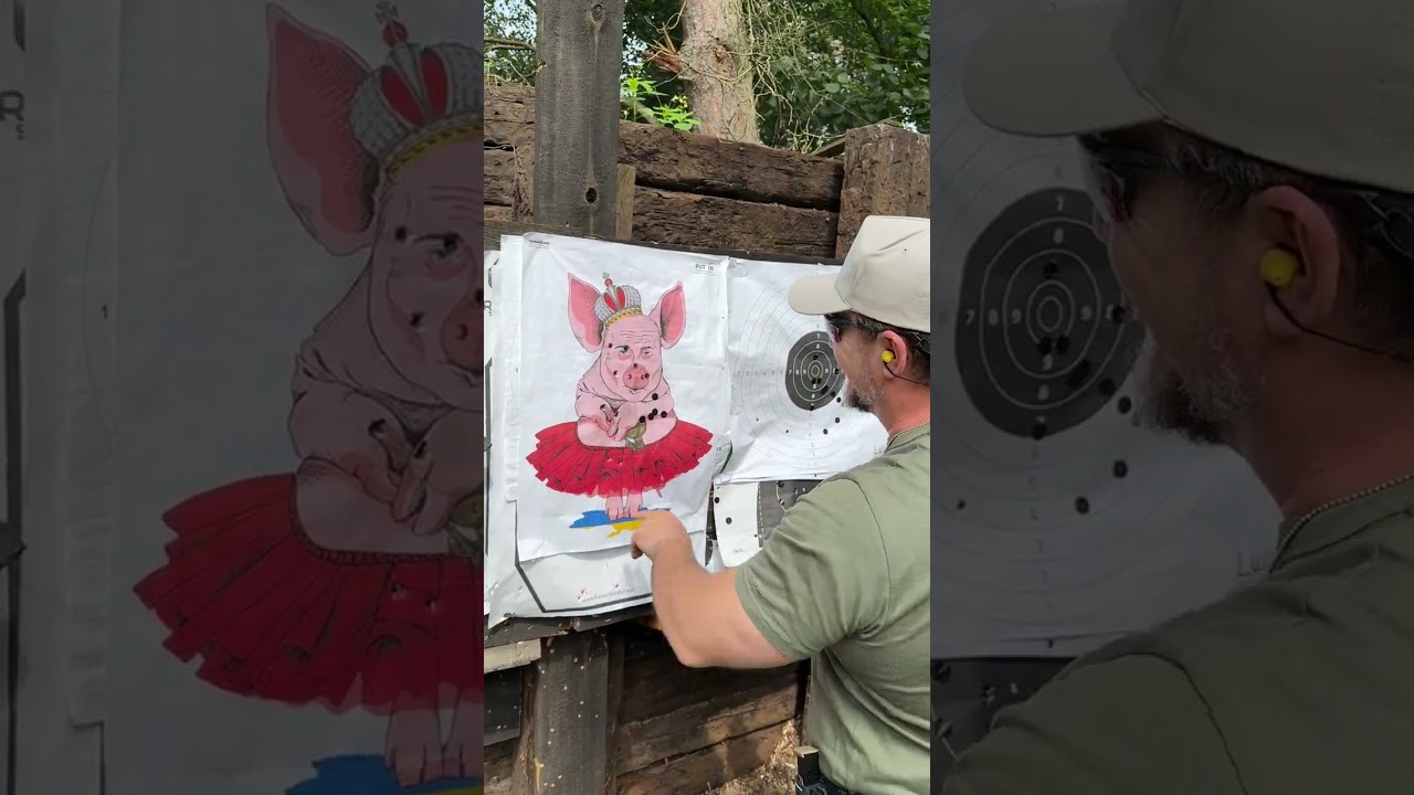 Marny koniec Świnki Chudzinki... #shootingrange #gunstuff  #beretta92fs  #gunfun  #outdoors  #putin