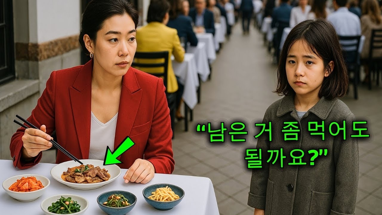 “남은 거 좀 먹어도 될까요 ” 노숙 소녀가 재벌 여자에게 음식 남은 걸 애원했다  그런데 믿기 힘든 보상을 받게 된다