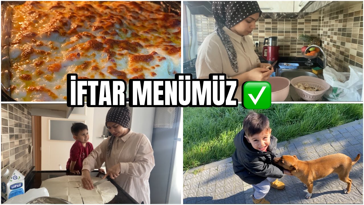 ZOR GEÇİYO 🫣 İFTAR MENÜMÜZ ✅ | KÖPEĞİMİZ ☺️🐶 #günlükvlog #vlog #youtube 