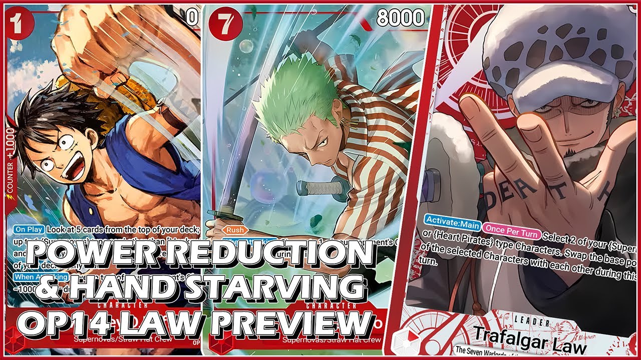 RED LAW | POWER REDUCTION & HAND STARVING IS KEY | BUILD & GAMEPLAY | OP14 | ONE PIECE CARD GAME