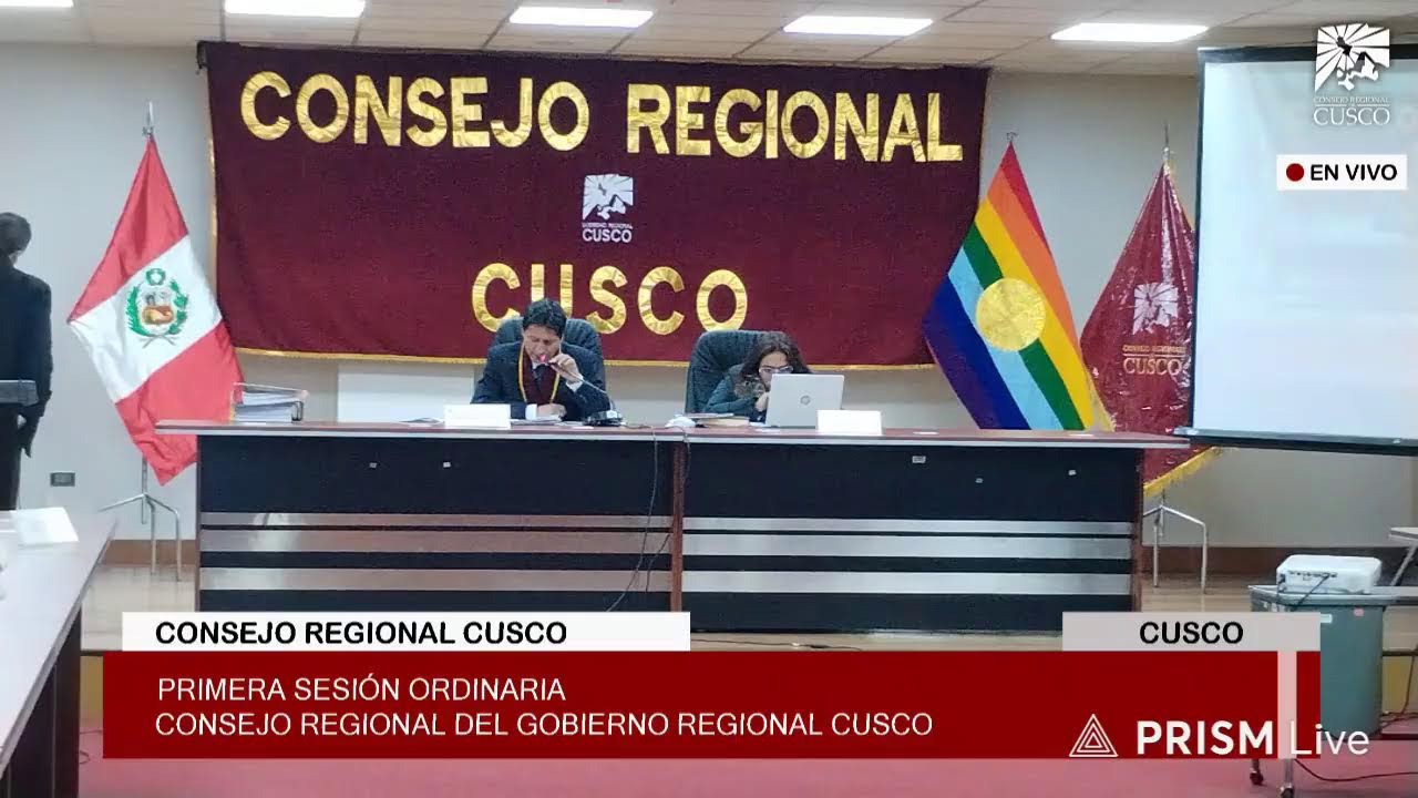 ((🔴)) #ENVIVO / Primera Sesión Ordinaria del Consejo Regional Cusco