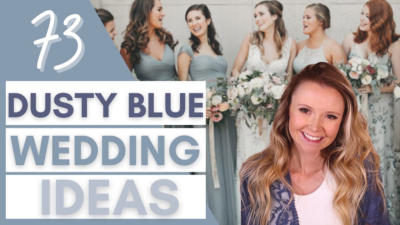 Dusty Blue Wedding Ideas & Inspiration | Bridesmaid Dresses, Invitations, Signs, Favors