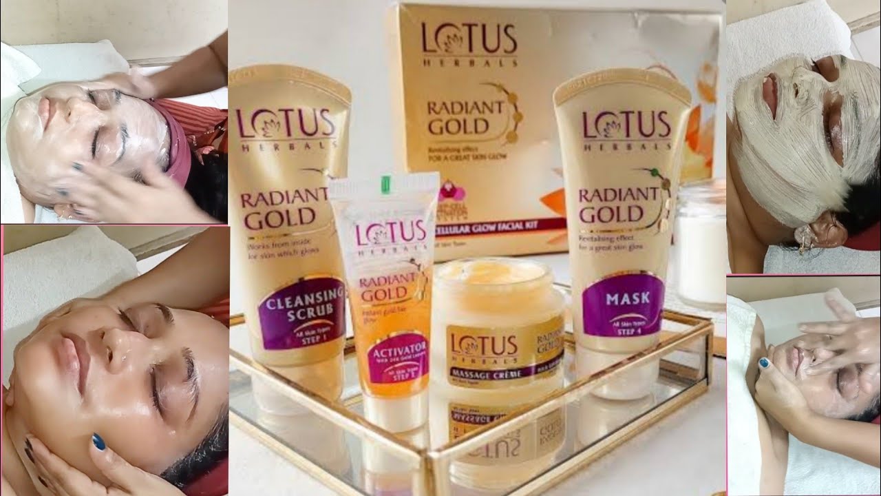 Lotus gold facial/ step by step facial massage/ Facial tutorial/ Lotus gold facial review