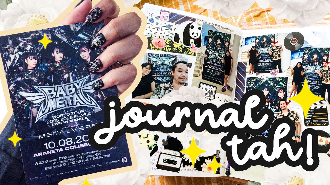 BABYMETAL Live in Manila 2025 Journal Spreads | Tweetums 🖤 🤘