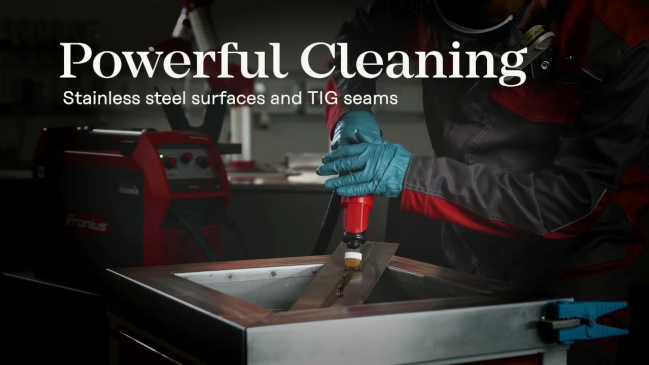 MagicCleaner Fronius - Limpiar, pulir y etiquetar el acero inoxidable.