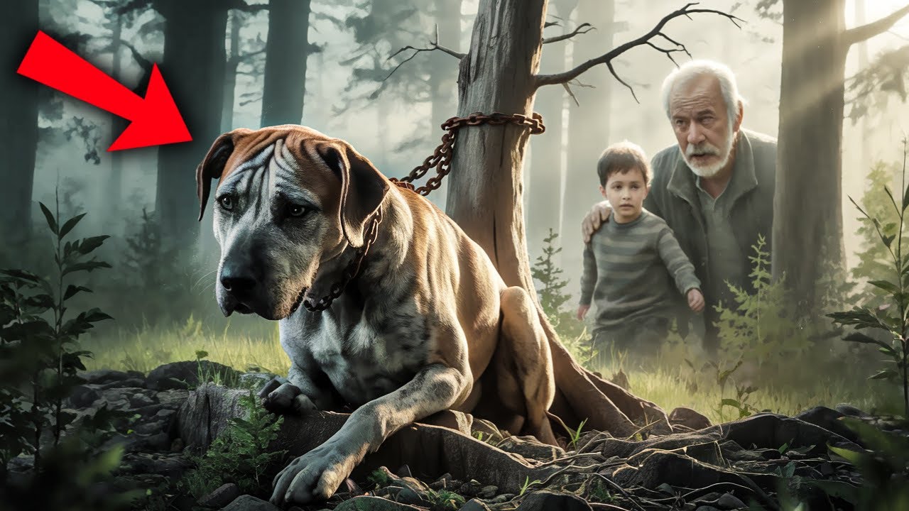 Sie ketteten den Hund an einen Baum – aber er blieb nicht lange allein