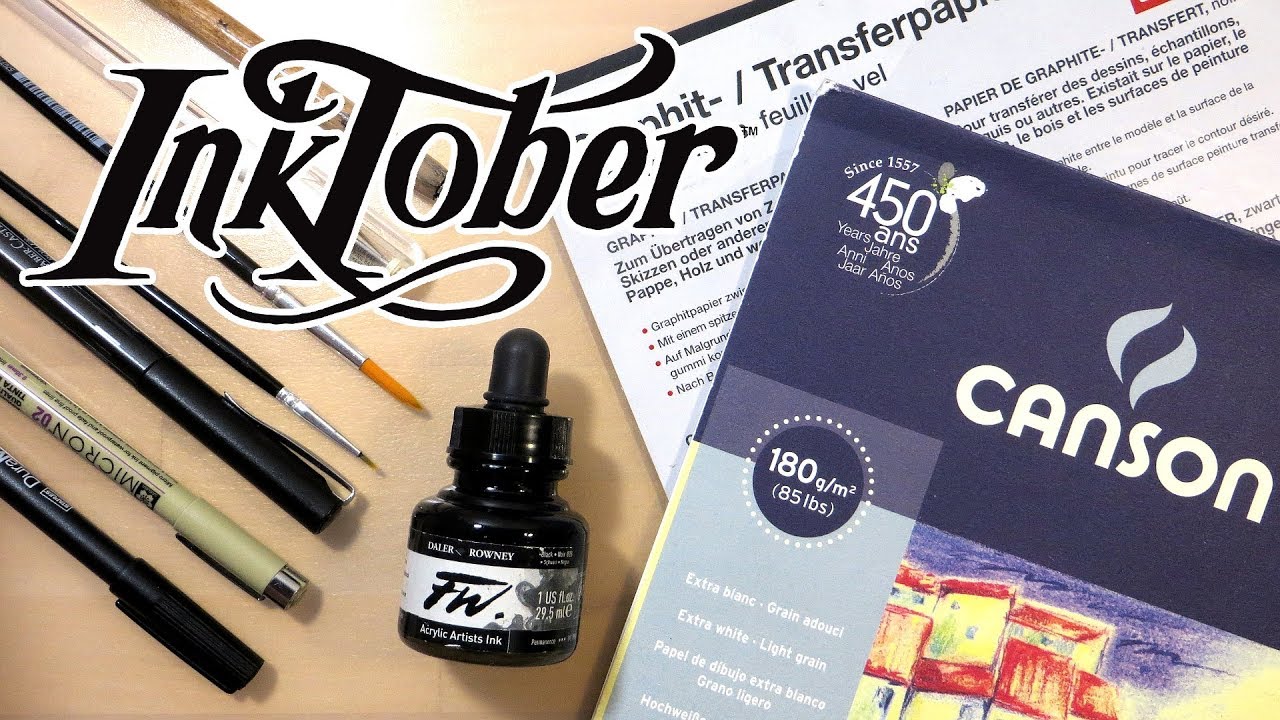 InkTober Art Supplies + Tips || My Inking Supplies