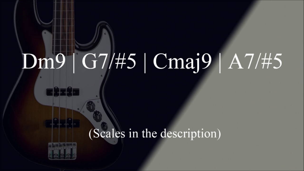 No bass jazz backing track II V I VI c major (130 bpm) for bassists