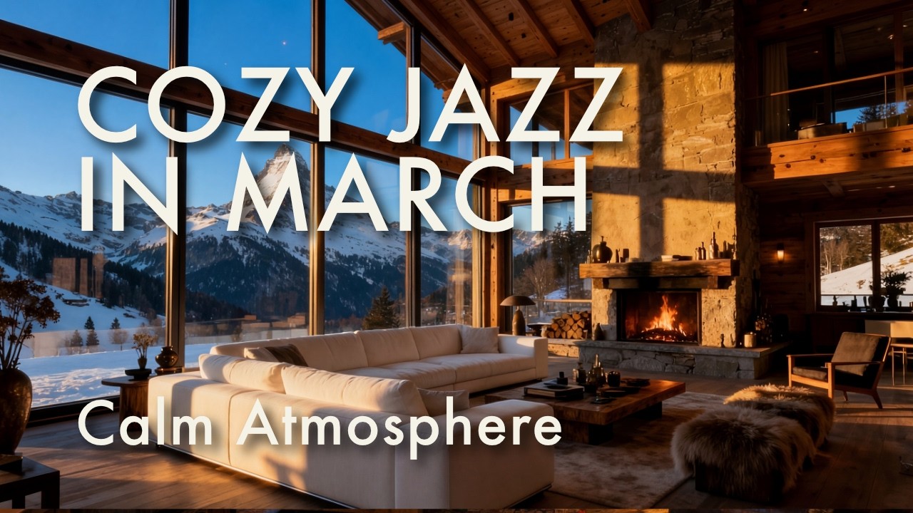 Cozy Jazz in March 🌿 | Calm Spring Atmosphere for Relaxing, Studying & Coffee Time