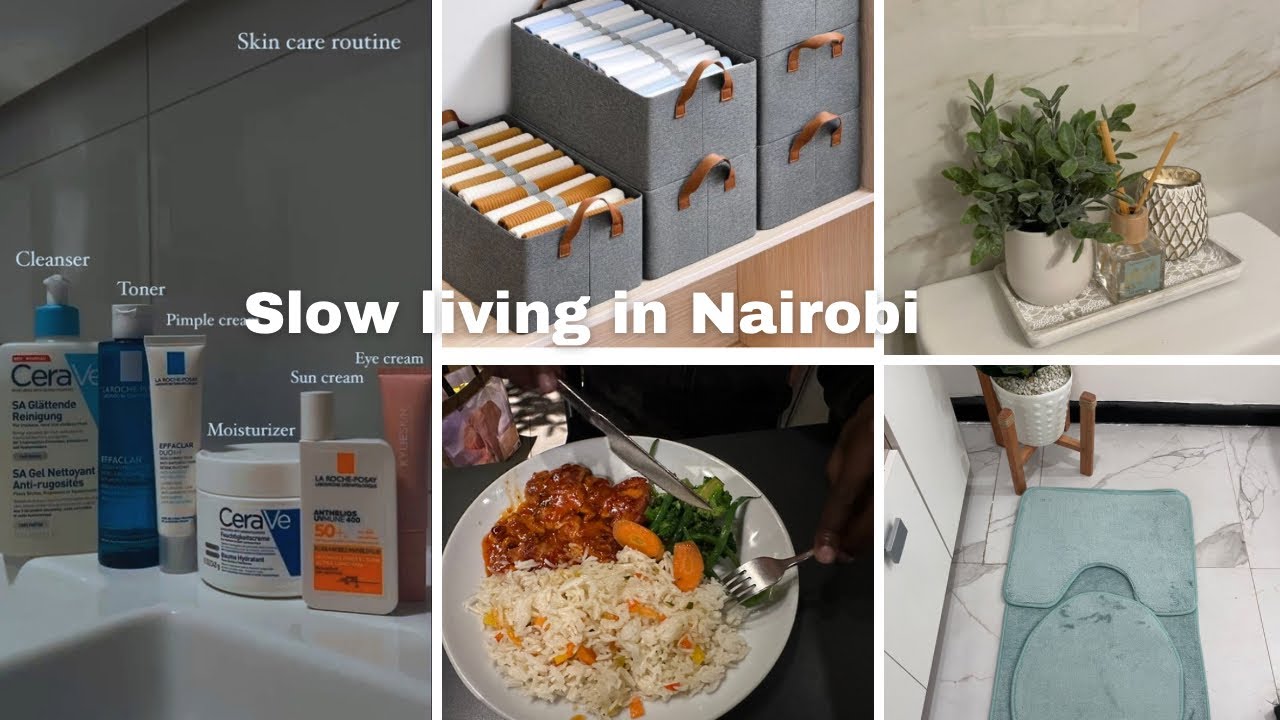 NAIROBI SLOW LIVING:groceries shopping |cleaning|cooking|  days in my life |bathroom makeover plugs
