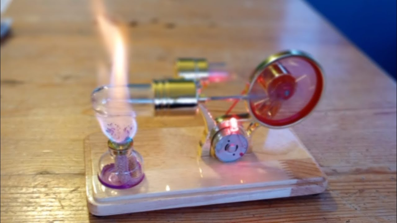 Hot air powered engine 
