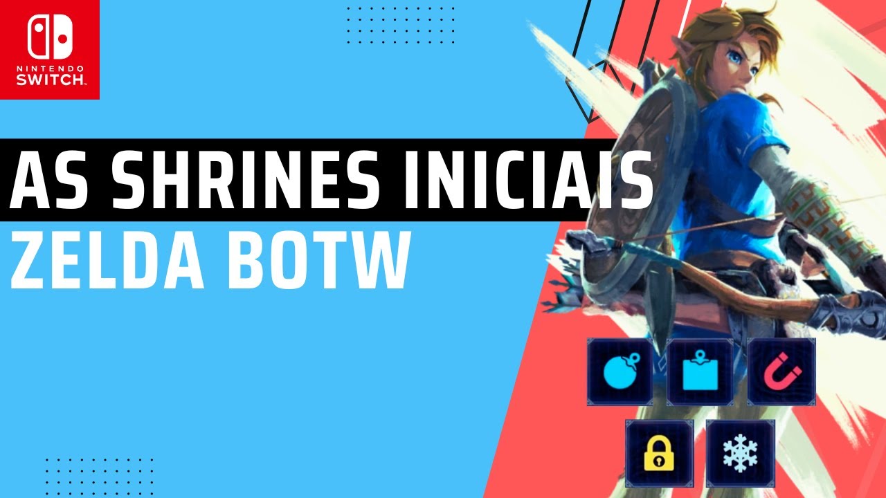 ZELDA BREATH OF THE WILD - AS 4 SHRINES INICIAIS