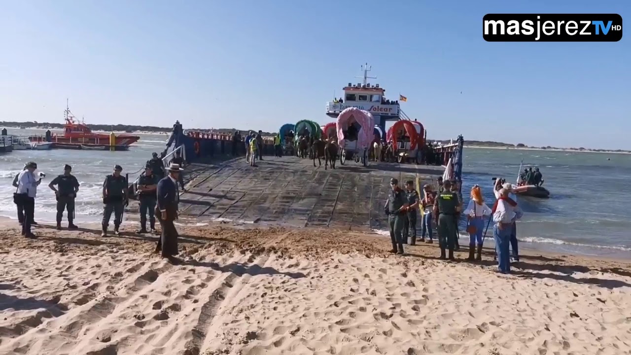 EN DIRECTO | El Rocío 19 | Embarque hdad de Jerez en bajo de guia | masjerezTV | 5 de junio de 2019