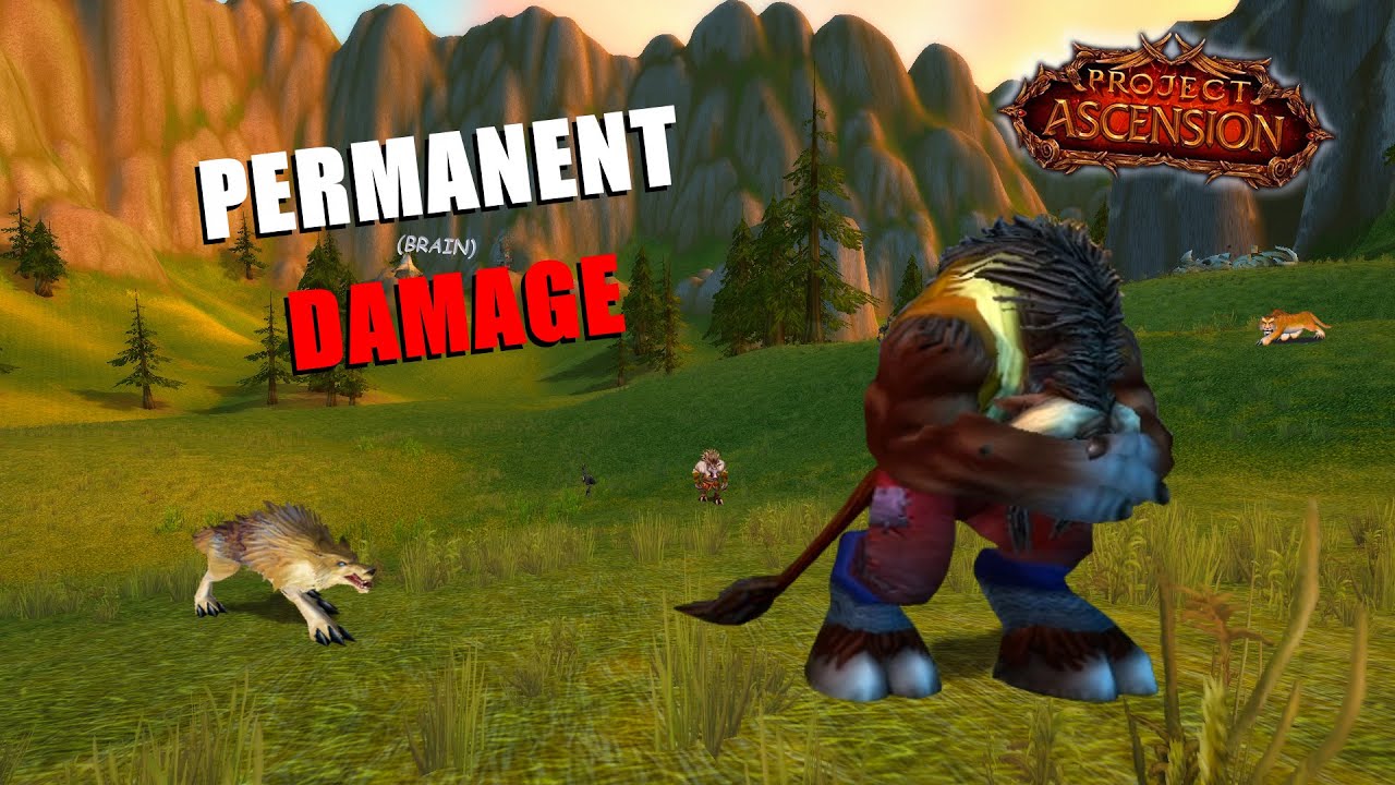 Hardcore WOW but damage is permanent.. 