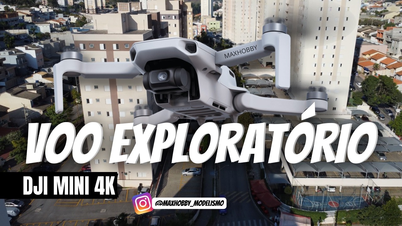 Primeiro Voo DJI Mini 4K O Melhor Sinal | Testando ao Máximo