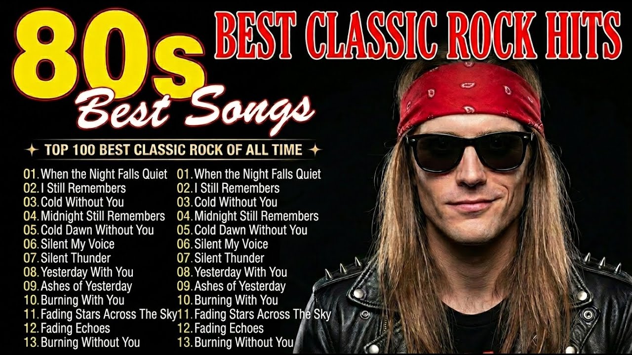 Emotional Slow Rock Classic Rock Ballad Music for Lonely Nights and Silent Reflections 24/7 🌌🎶