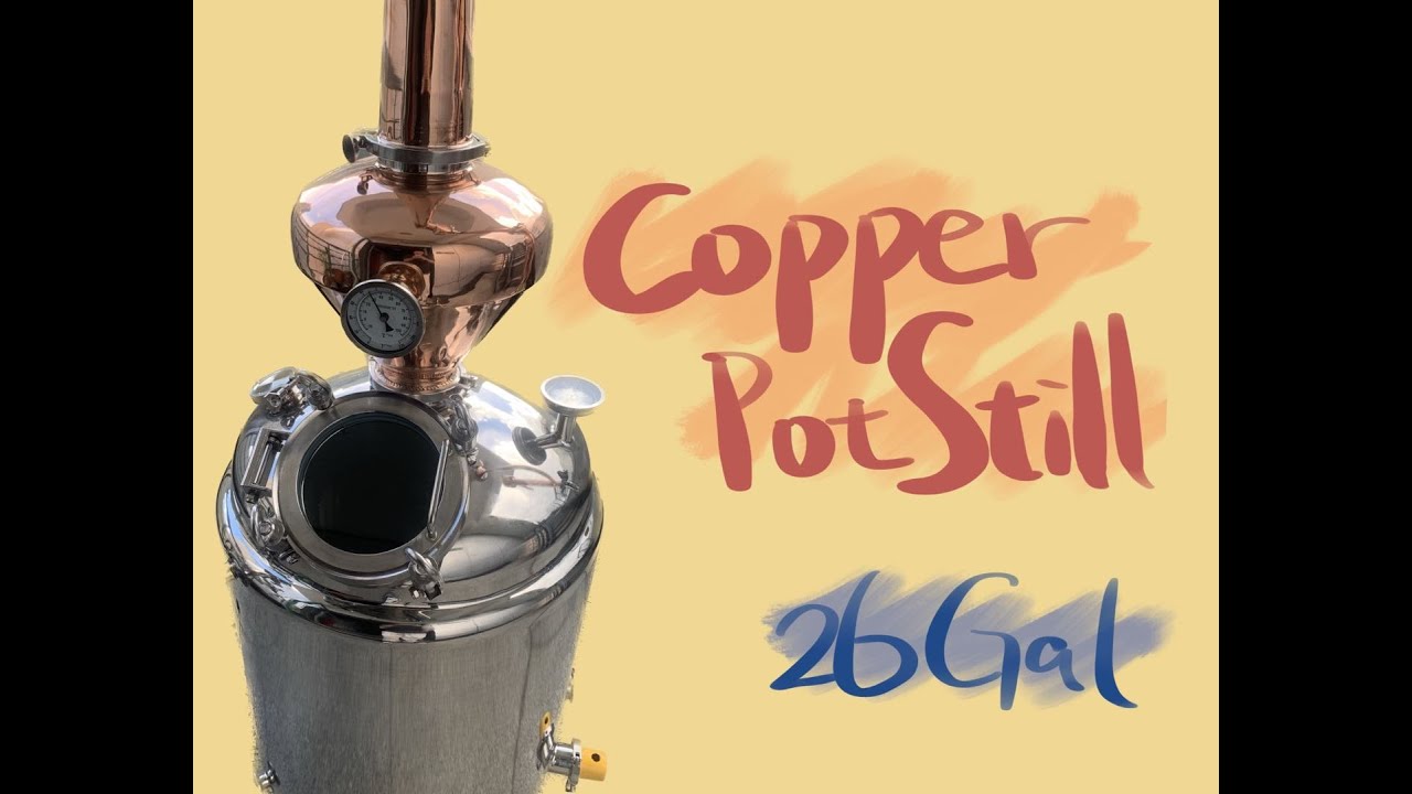 26 Gallon Double walled Copper Pot Still
