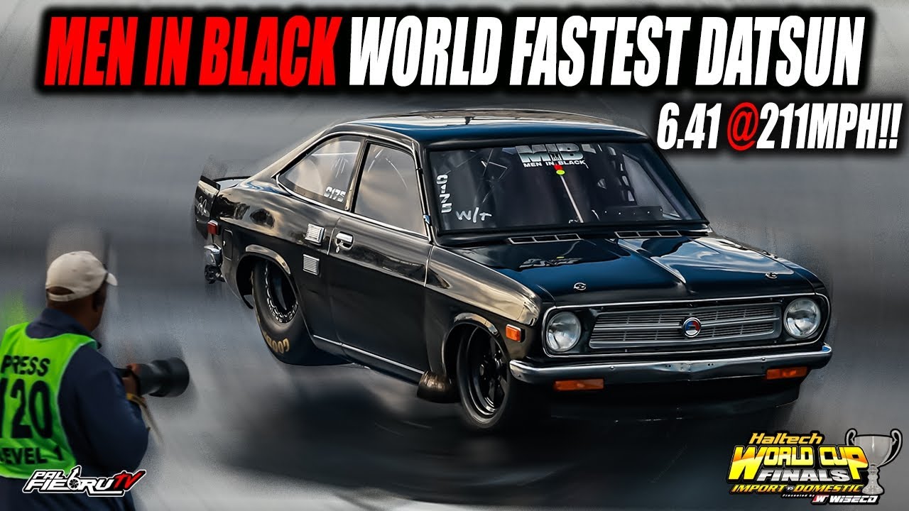 After a Minor Crash, Men in Black Makes History: NEW DATSUN WORLD RECORD 6.41 @ 211MPH! WCF 2025