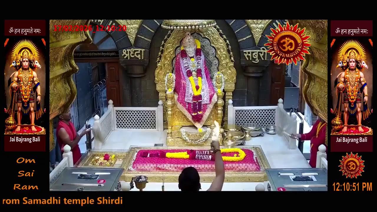 Sai Baba Darshan Live Today || 17 FEB 2026 || TUESDAY || MORNING