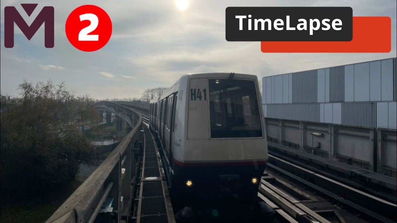 [Front View] Métro Ligne 2 - Lille - TimeLapse