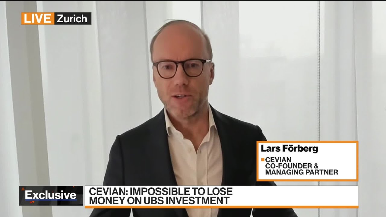 Cevian: We Have Strong Belief in UBS's Chairman and CEO