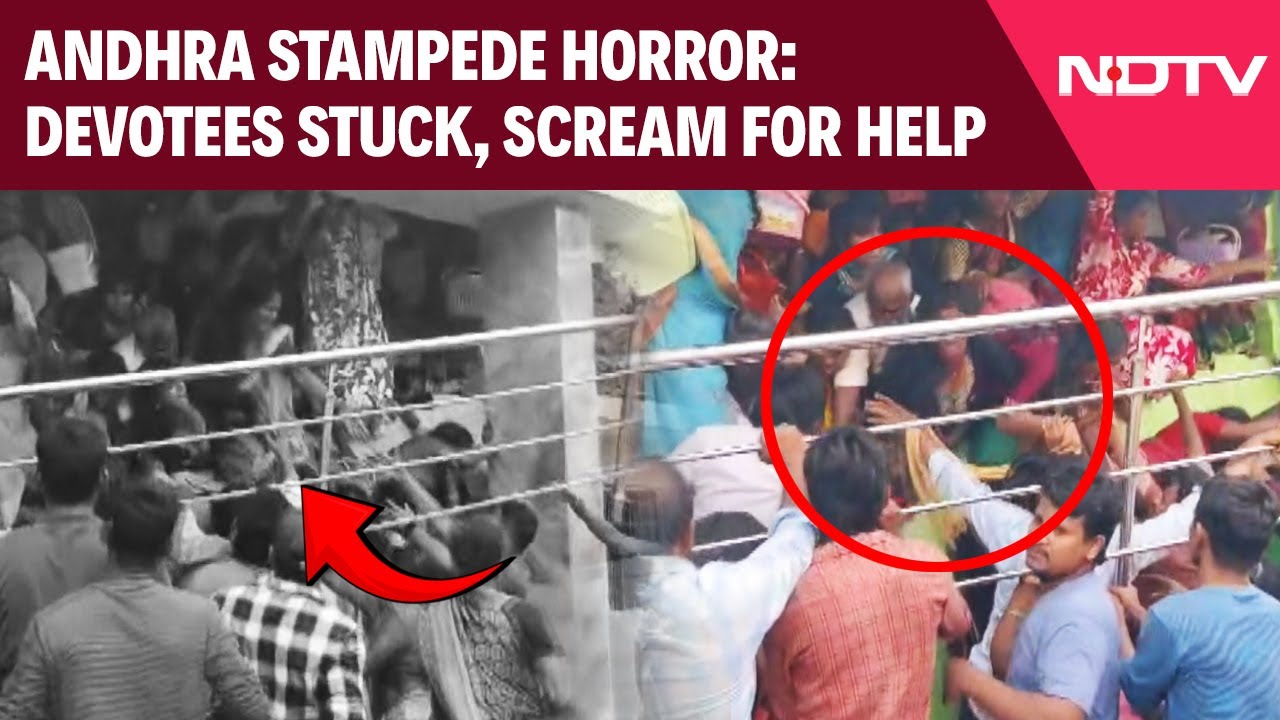 Andhra Pradesh Stampede | Disturbing Scenes From Andhra Stampede: Devotees Trapped, Plead For Help