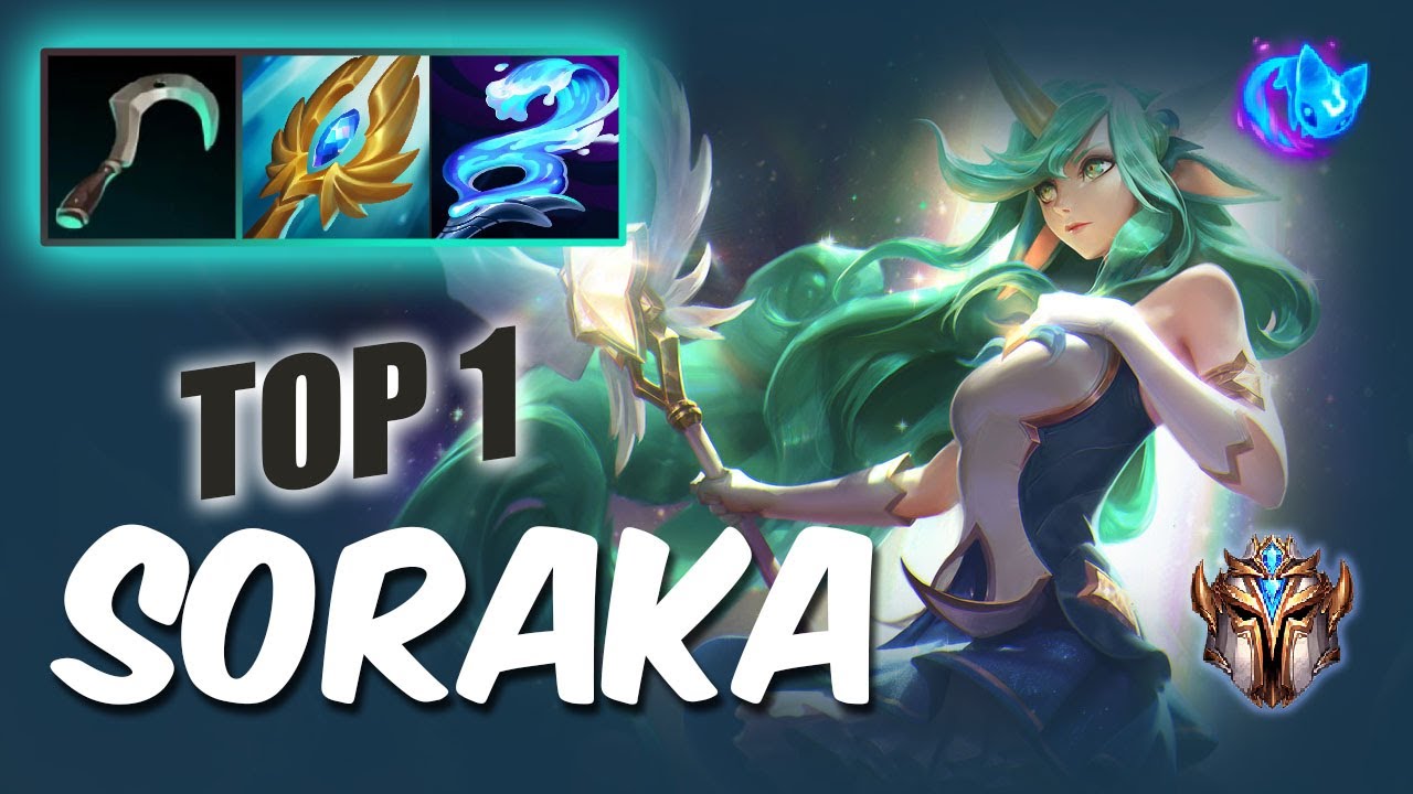 [Wild Rift] Soraka top 1 - S12 Challenger ranked game + build