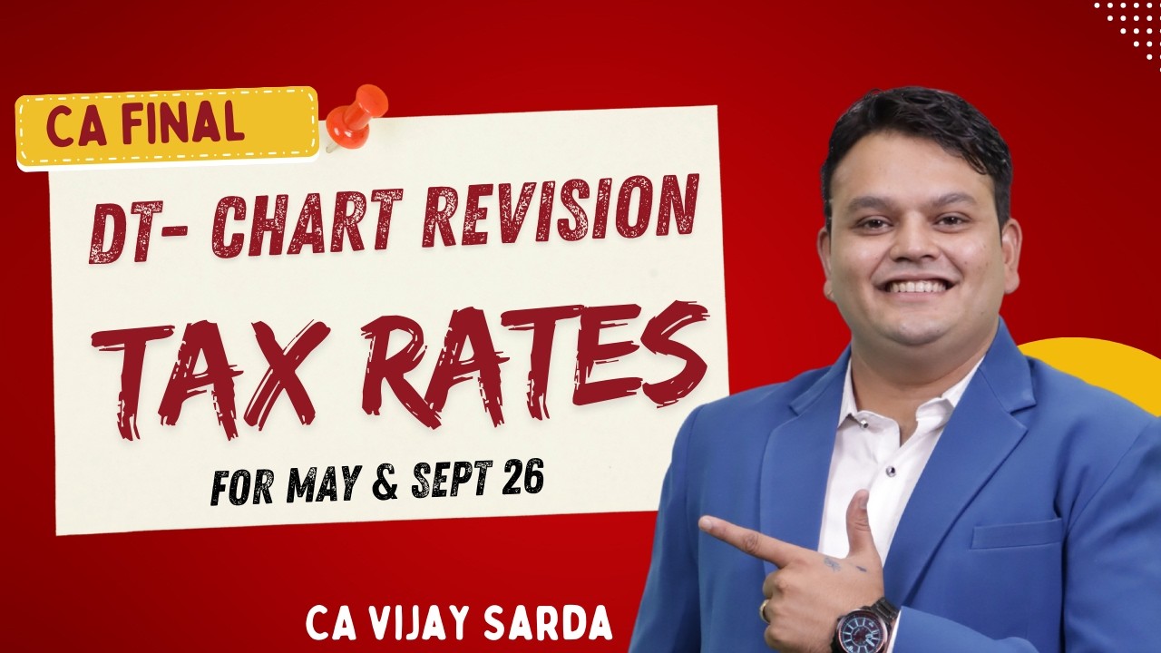 DT  Revision |Basics & Tax Rates  | CA Final | May & Sept 26 | CA Vijay Sarda